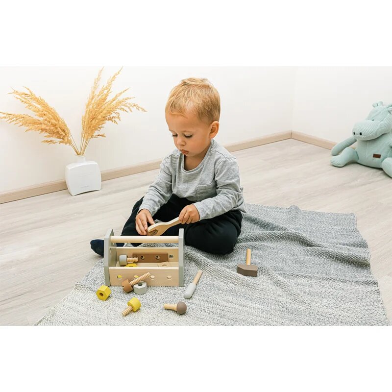 Zopa Wooden Tool Box set orodja Blue 14 kos