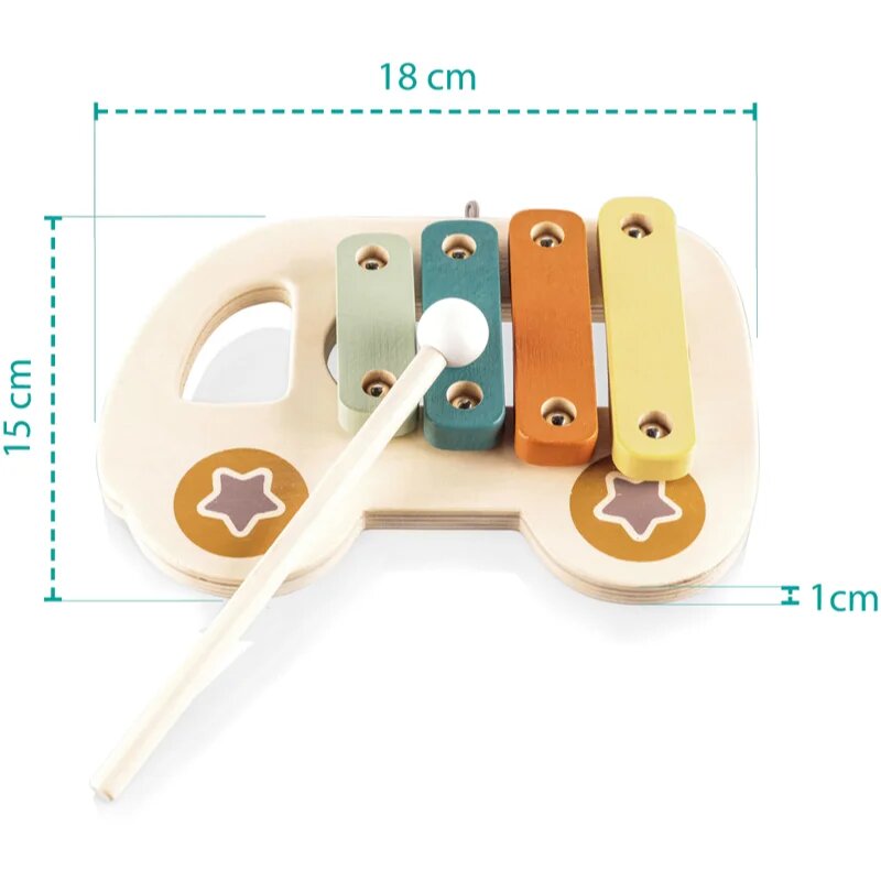 Zopa Wooden Xylophone ksilofon Car 1 kos
